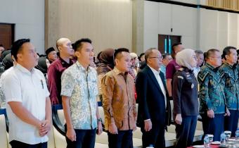 Ketua Bawaslu Provinsi Lampung, Iskardo P. Panggar, menghadiri kegiatan Studium Generale bertajuk “Eksistensi Implementasi KUHP & KUHAP Baru serta Tantangannya” yang disampaikan oleh Wakil Menteri Koordinator Bidang Hukum, Hak Asasi Manusia, Imigrasi, dan Pemasyarakatan (Wamenko Kumham Imipas), Otto Hasibuan, di Bandar Lampung, Kamis (16/07).