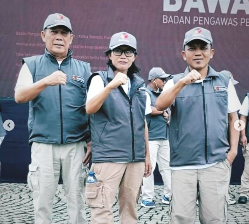 Bawaslu Kota Metro dalam acara Apel Siaga Pengawasan