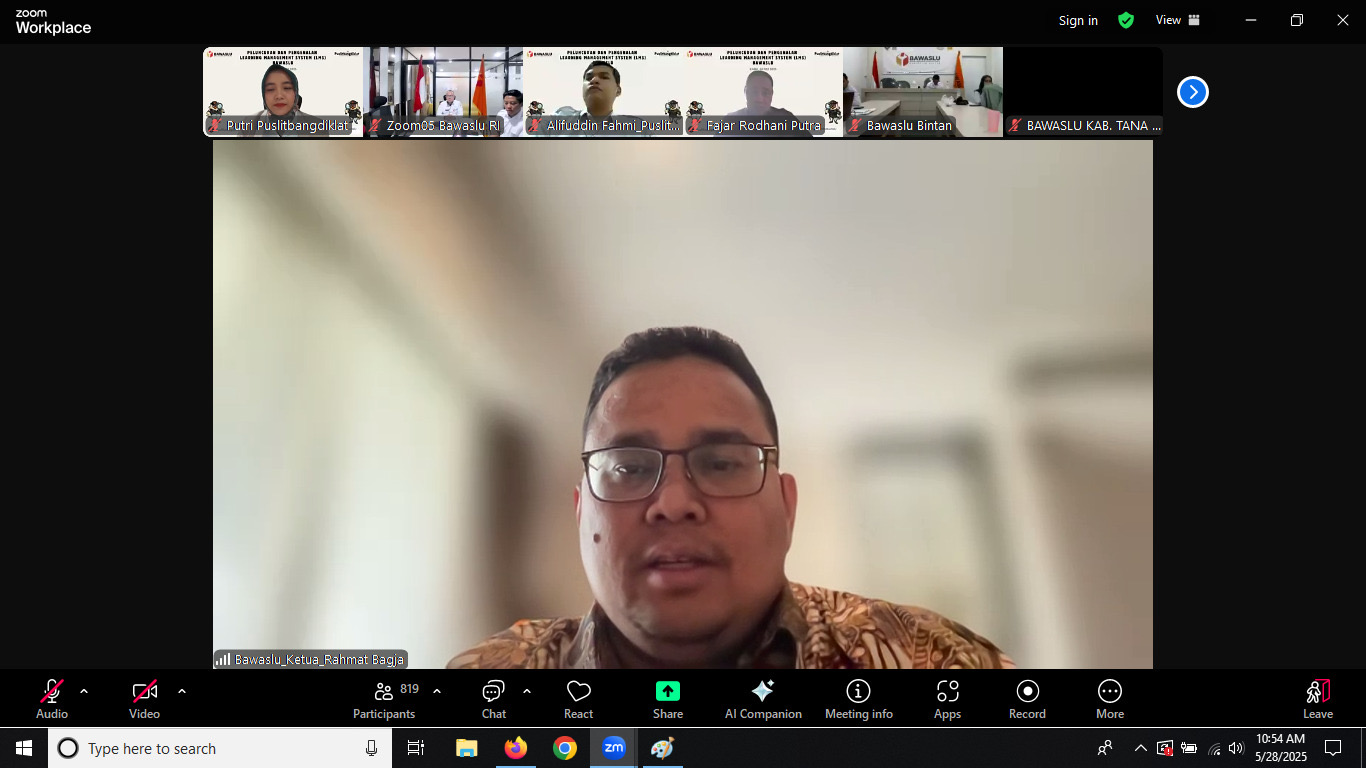 Peluncuran dan Pengenalan LMS Bawaslu