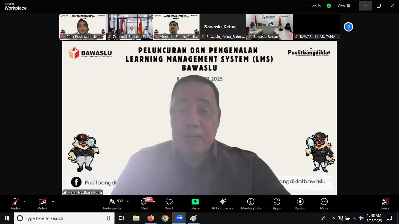 Peluncuran dan Pengenalan Learning Management System (LMS) Bawaslu