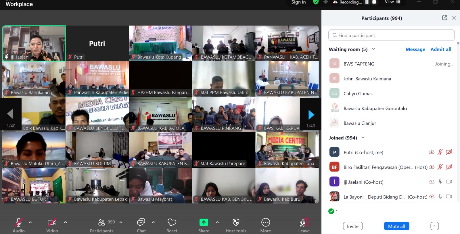 rapat daring