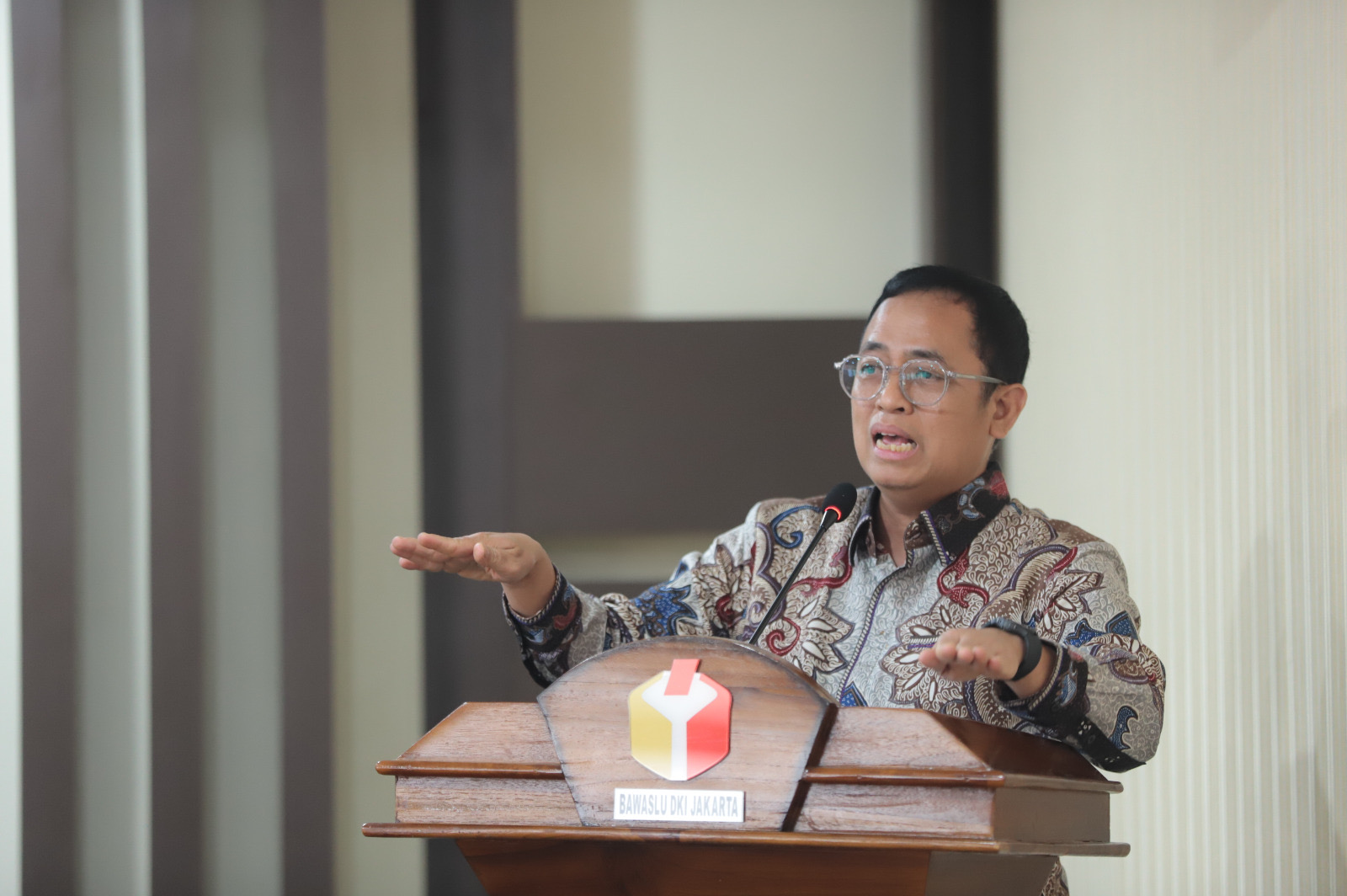 Anggota Bawaslu Puadi dalam forum Jaringan Demokrasi Indonesia