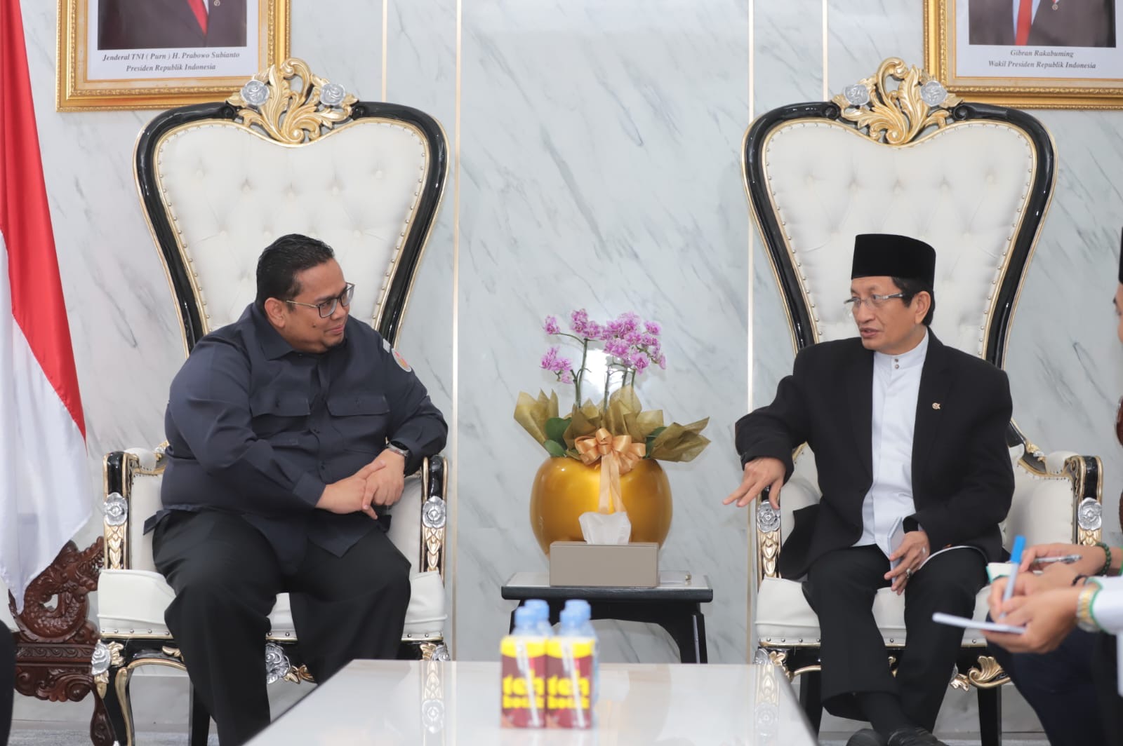 Ketua Bawaslu Rahmat Bagja dan Menteri Agama 