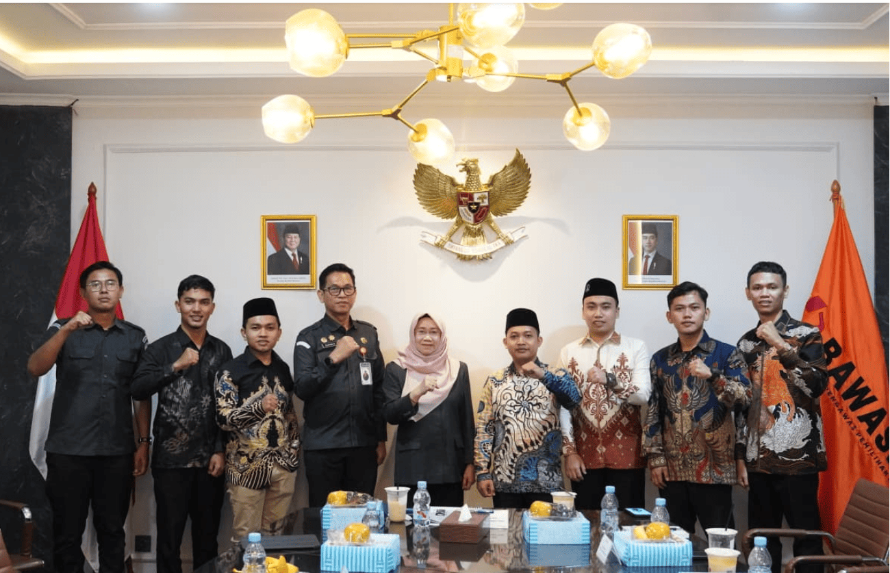 Deputi Bidang Dukungan Teknis Yusti Erlina dalam audiensi dengan GMH di Kantor Bawaslu, Selasa, (10/2/2026).