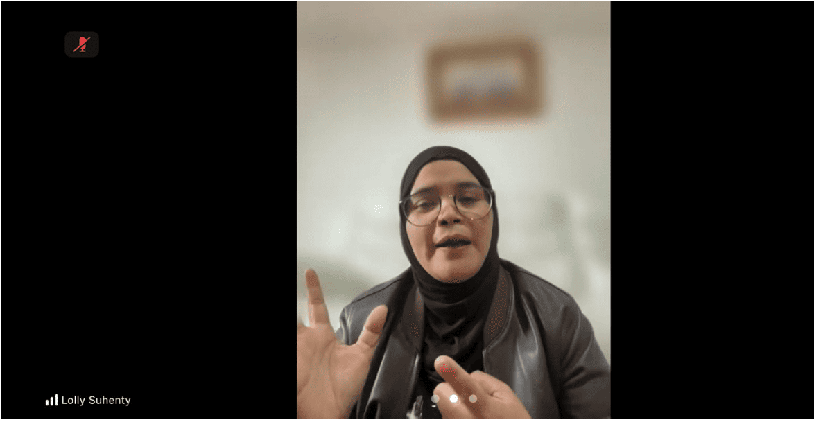 Anggota Bawaslu Lolly Suhenty saat memberi arahan di acara Ngabuburit Pengawasan bersama Bawaslu Sulawesi Utara melalui daring Zoom Meeting
