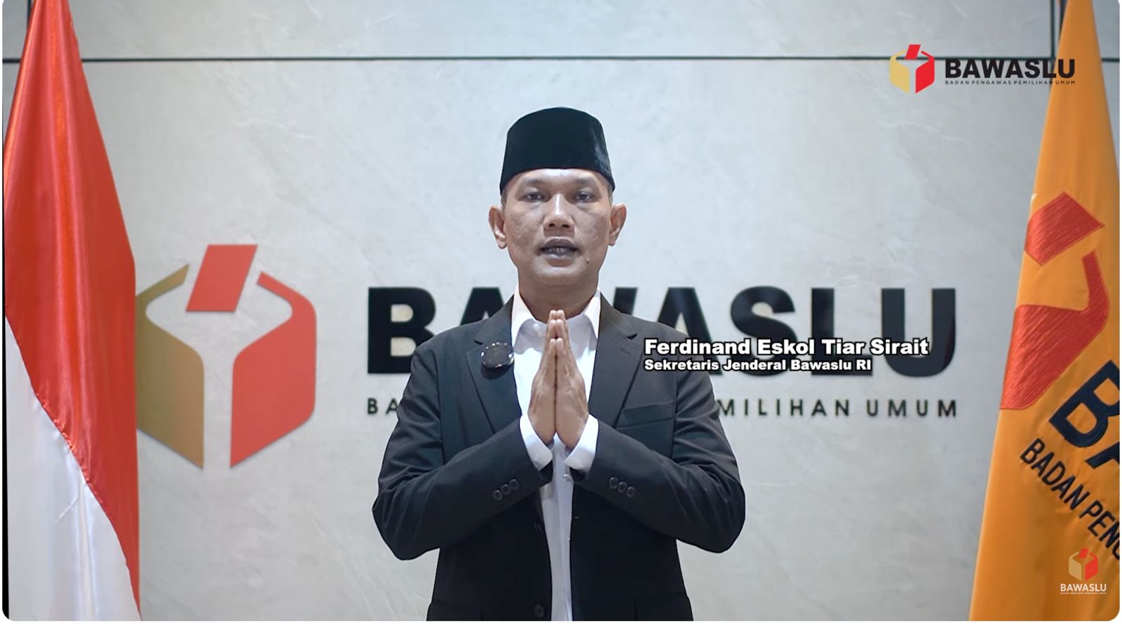 Sekertaris Jenderal Bawaslu Ferdinand Eskol Tiar Sirait