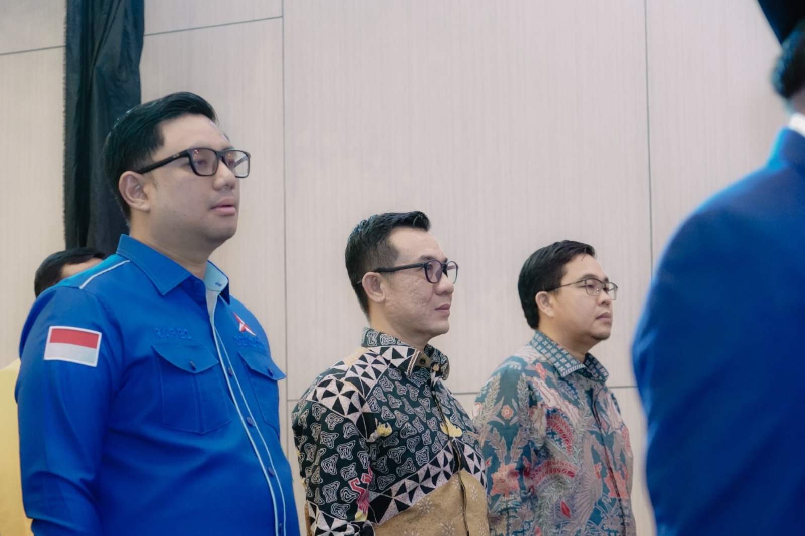 Anggota Bawaslu Provinsi Lampung, Tamri, menghadiri pembukaan Musyawarah Daerah (MUSDA) VI Partai Demokrat Provinsi Lampung yang digelar di Bandar Lampung, Sabtu (27/06).