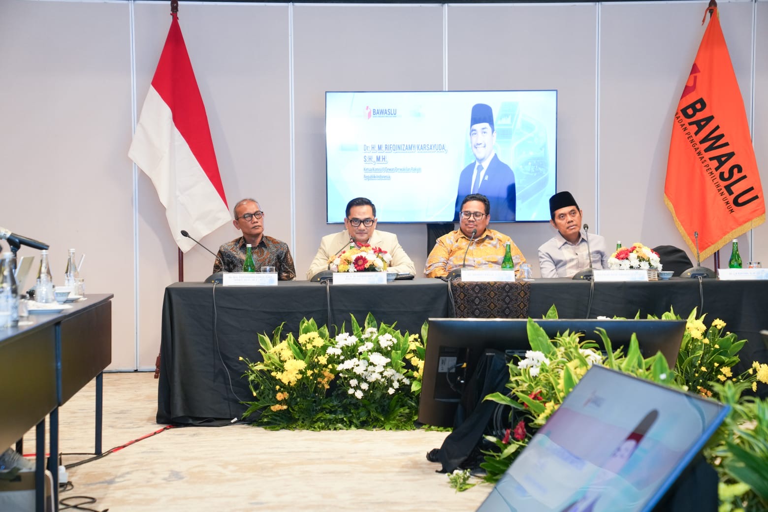 Focus Group Discussion (FGD) Dukungan dan Fasilitasi Pemerintah kepada Bawaslu Provinsi dan Bawaslu Kabupaten/Kota dalam rangka Persiapan Pengawasan Tahapan Pemilu Tahun 2029 di Jakarta, Selasa (14/7/2026).
