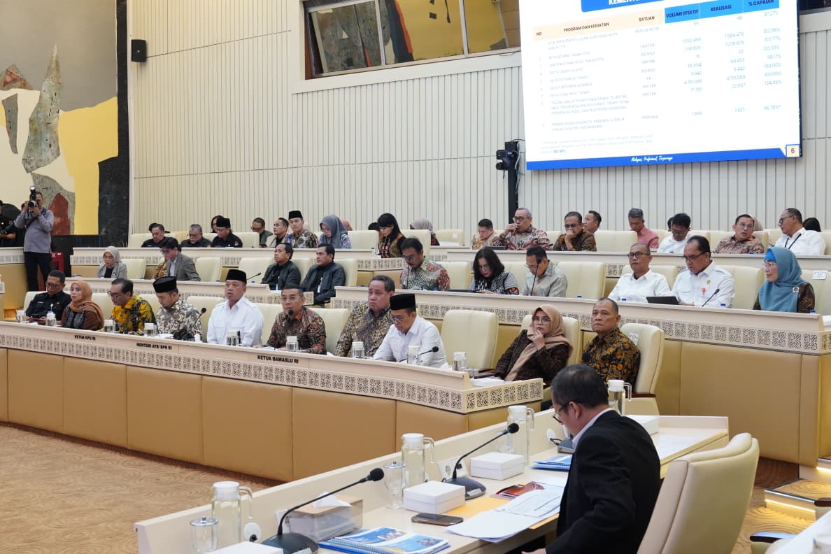 Suasana Rapat Dengar Pendapat (RDP) Pembahasan LKPP APBN TA 2025 di Gedung DPR, Rabu (15/7/2026).