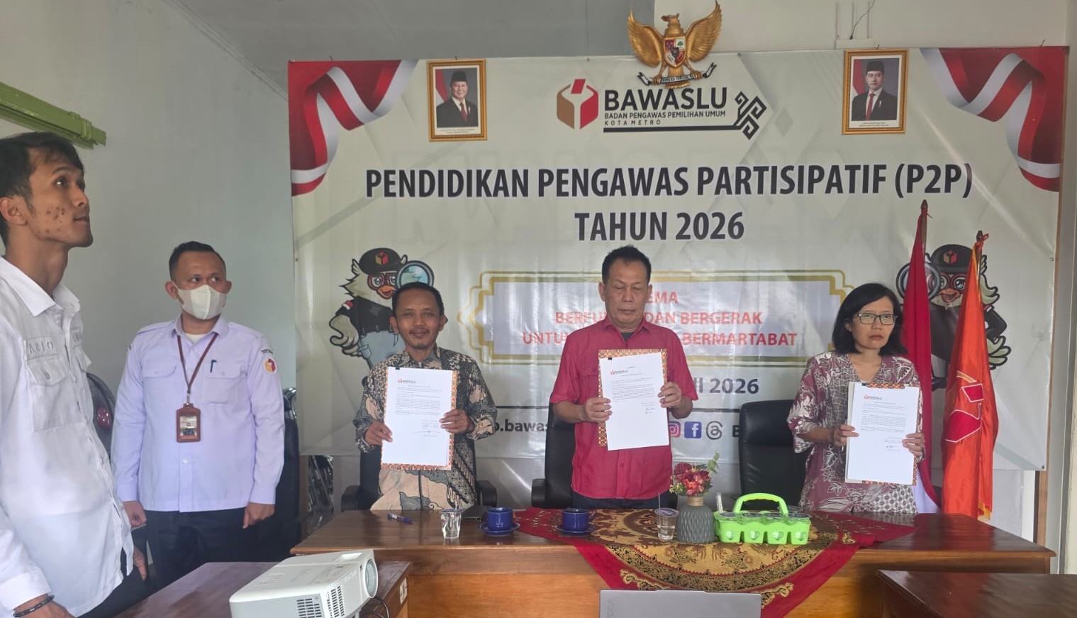 Foto saat usai penandatanganan IKU pada Rabu 12 Agustus 2026