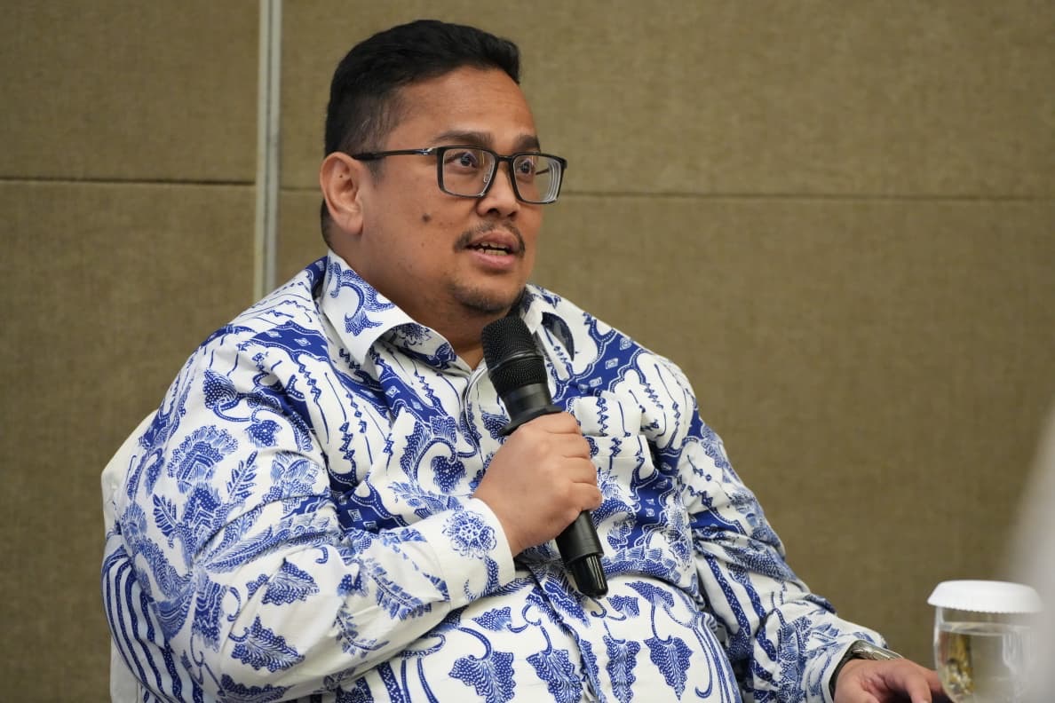 Ketua Bawaslu Rahmat Bagja dalam FGD bertema Memperkuat Representasi Perempuan dalam Revisi Undang-Undang Pemilu yang diselenggarakan KemenPPPA, di Jakarta, Kamis (20/8/2026).