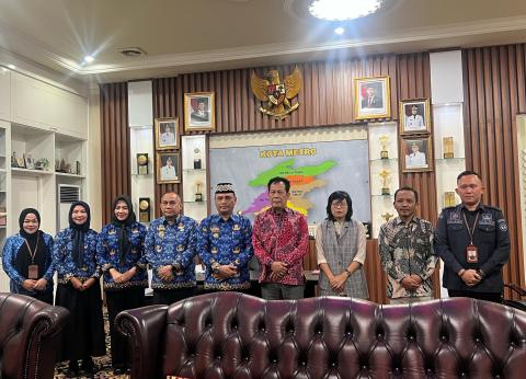 Jalin Sinergitas Bawaslu Metro Audiensi dengan Walikota Metro 