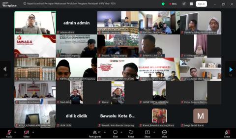 Foto saat giat Rakord Persiapan P2P Tahun 2026 secara daring