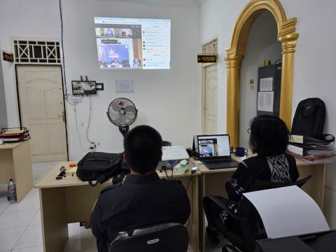 Foto saat mengikuti giat ANTI LINGLUNG secara daring