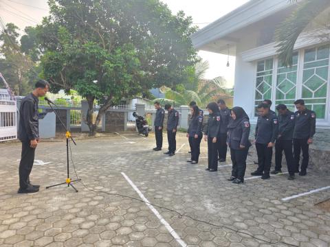 Foto giat apel rutin mingguan