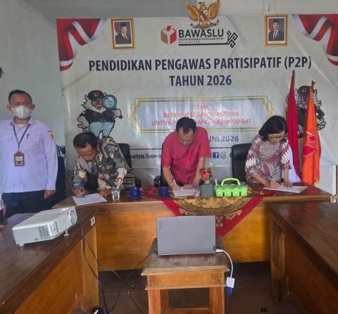 Foto saat penandatanganan IKU tahun 2026