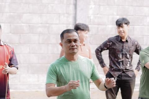 Badan Pengawas Pemilihan Umum (Bawaslu) Provinsi Lampung menggelar senam pagi bersama jajaran di halaman Kantor Bawaslu Provinsi Lampung, Jumat (30/10/2026).