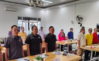 Ketua Bawaslu Kota Metro saat pembukaan Rakord