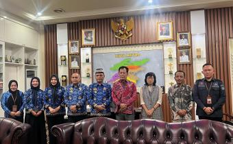 Jalin Sinergitas Bawaslu Metro Audiensi dengan Walikota Metro