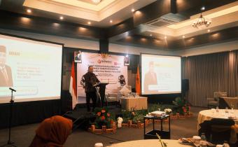 Anggota Bawaslu Herwyn JH Malonda pada Rapat Penguatan Kelembagaan Bawaslu Kabupaten Bantul bersama Mitra Kerja Tahun 2025