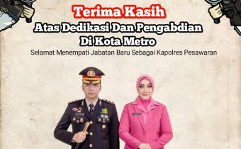 Selamat bertugas di tempat baru 