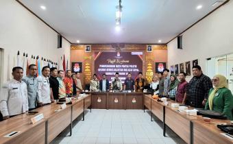 Foto saat pembukaan giat Rakord KPU Metro