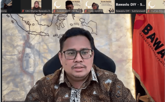 Ketua Bawaslu Rahmat Bagja dalam KickOff Ngabuburit Pengawasan Bawaslu Yogyakarta secara daring, Selasa (24/2/2026)