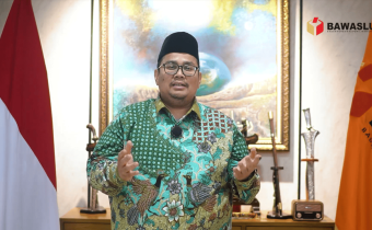 Ketua Bawaslu Rahmat Bagja dalam Kultum Ngabuburit Pengawasan bertema Refleksi Tata Kelola Kelembagaan Pengawas Pemilu yang disiarkan melalui kanal YouTube Bawaslu, Selasa (24/2/2026).