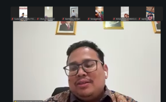 Ketua Bawaslu Rahmat Bagja saat membuka secara daring agenda Ngabuburit Pengawasan Kepulauan Riau, Jumat (27/2/2026).