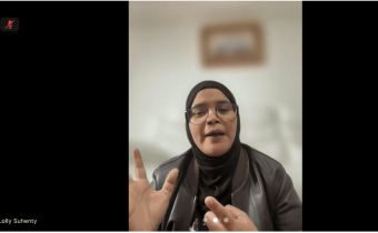 Anggota Bawaslu Lolly Suhenty saat memberi arahan di acara Ngabuburit Pengawasan bersama Bawaslu Sulawesi Utara melalui daring Zoom Meeting
