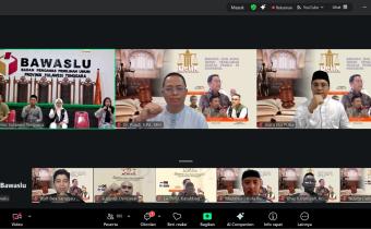 Anggota Bawaslu Puadi saat membuka Dialog Edukasi dan Literasi Kepemiluan DELIK secara daring yang diselenggarakan Bawaslu Provinsi Sulawesi Tenggara, Jumat (6/3/2026).
