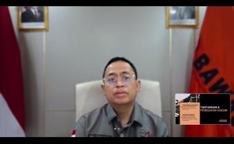 Anggota Bawaslu Puadi dalam Minggar (mingguan penanganan pelanggaran) yang digelar Bawaslu NTT melalui Zoom Meeting, Selasa (10/3/2026).