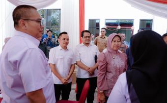 Ketua Bawaslu Provinsi Lampung, Iskardo P. Panggar, menghadiri peresmian Gedung Laboratorium Hukum Fakultas Hukum Universitas Lampung, bertempat di Universitas Lampung, Pada Rabu (22/4).