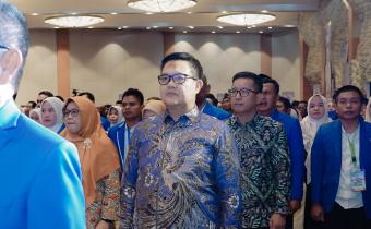 Anggota Bawaslu Provinsi Lampung, Suheri, menghadiri kegiatan Pelantikan dan Rapat Kerja Wilayah (Rakerwil) Dewan Pimpinan Wilayah (DPW) Partai Amanat Nasional (PAN) Provinsi Lampung yang digelar di Bandar Lampung pada Sabtu (02/05).