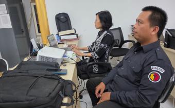 Anggota Bawaslu Kota Metro saat ikuti giat ANTI LINGLUNG secara daring pada 5 Mei 20266