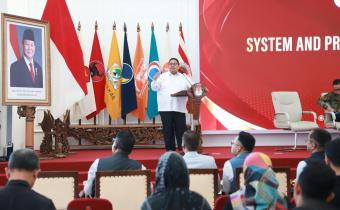 Ketua Bawaslu Rahmat Bagja dalam Diskusi tentang Sistem dan Proses Penyelenggaraan Pemilu di Indonesia, di Jakarta, Rabu (3/6/2026).