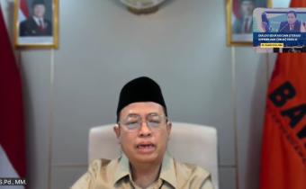 Anggota Bawaslu Puadi saat membuka Dialog Edukasi dan Literasi Kepemiluan (DeLiK) Edisi III yang digelar Bawaslu Provinsi Sulawesi Tenggara secara daring, Selasa (23/6/2026)