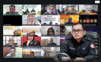 Pelaksana Tugas (Plt.) Kepala Sekretariat Bawaslu Provinsi Lampung, Achmad Sutiono, mengikuti kegiatan Upgrading Kompetensi Advokasi Hukum yang diselenggarakan oleh Bawaslu RI secara daring melalui Zoom Meeting, Selasa (9/6). 