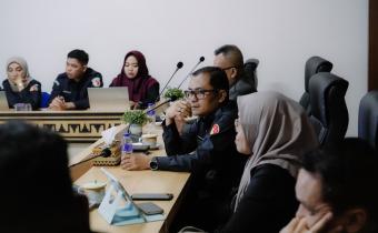 Badan Pengawas Pemilihan Umum (Bawaslu) Provinsi Lampung menggelar Rapat Penyampaian Laporan Hasil dan Progres Asistensi Bawaslu Kabupaten/Kota dari setiap Tim Reviu Anggaran di Kantor Bawaslu Provinsi Lampung, Selasa (9/6).