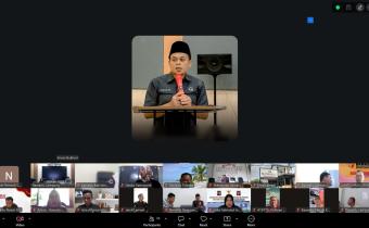 Badan Pengawas Pemilihan Umum (Bawaslu) Provinsi Lampung menggelar Rapat Pembahasan Evaluasi atas Pelaporan Pertanggungjawaban Penggunaan Anggaran Dana Hibah Pilkada Tahun 2024 secara daring melalui Zoom Meeting, Kamis (11/06).