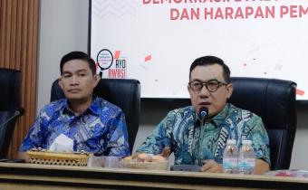 Badan Pengawas Pemilihan Umum (Bawaslu) Provinsi Lampung menyelenggarakan diskusi bertajuk “Suara Mahasiswa untuk Demokrasi: Evaluasi Pemilu 2024 dan Harapan Pemilu 2029” di Kantor Bawaslu Provinsi Lampung, Senin (22/06).