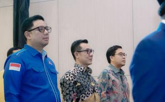 Anggota Bawaslu Provinsi Lampung, Tamri, menghadiri pembukaan Musyawarah Daerah (MUSDA) VI Partai Demokrat Provinsi Lampung yang digelar di Bandar Lampung, Sabtu (27/06).