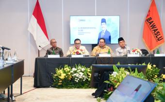 Focus Group Discussion (FGD) Dukungan dan Fasilitasi Pemerintah kepada Bawaslu Provinsi dan Bawaslu Kabupaten/Kota dalam rangka Persiapan Pengawasan Tahapan Pemilu Tahun 2029 di Jakarta, Selasa (14/7/2026).