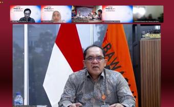 Deputi Bidang Administrasi Bawaslu, La Bayoni, dalam Zoom Meeting "Klinik JF (Jabatan Fungsional)" yang dilaksanakan pada Kamis (23/7/2026).