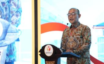 Sekertaris Jenderal Bawaslu memberikam sambutan dalam Rapat Koordinasi Pemutakhiran Data ASN pada Rabu (29/7/2026). Foto: Pemberitaan dan Publikasi Bawaslu RI