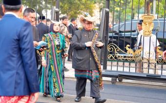 Kehadiran Ketua Bawaslu Rahmat Bagja di Upacara Peringatan Detik-Detik Proklamasi dalam rangka Hari Ulang Tahun (HUT) ke-81 Kemerdekaan Republik Indonesia di Istana Merdeka, Jakarta, Senin (17/8/2026).